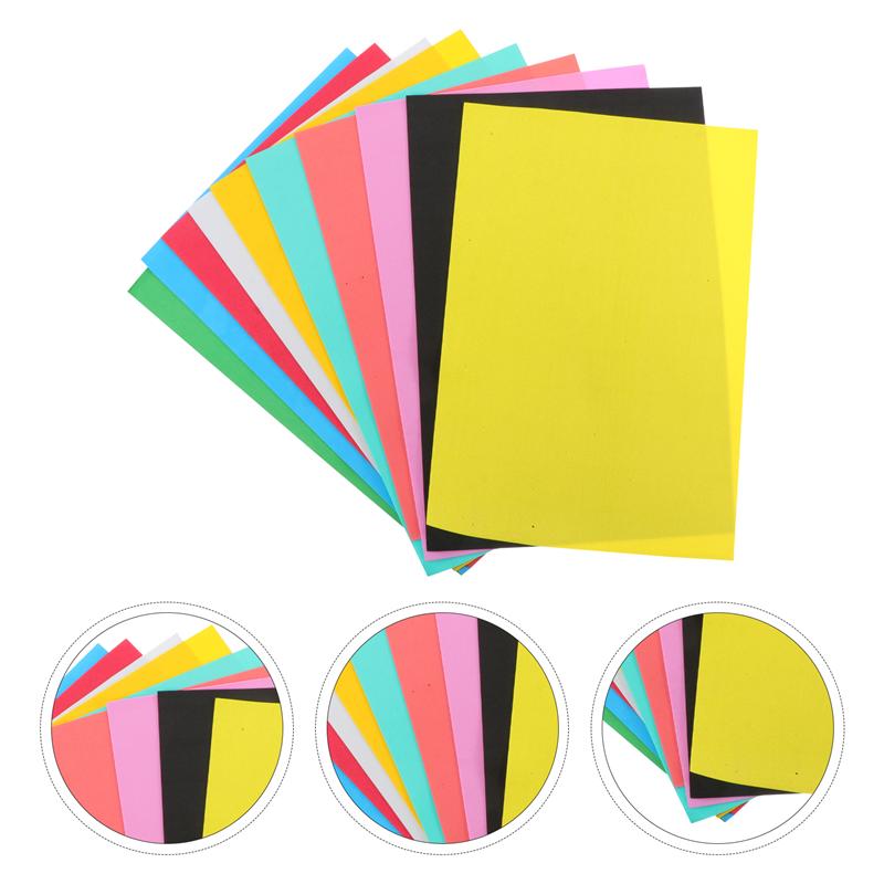 30 Sheets Colorful DIY Folding Paper Bright Color Sponge Sheets DIY Handicraft Foams Paper